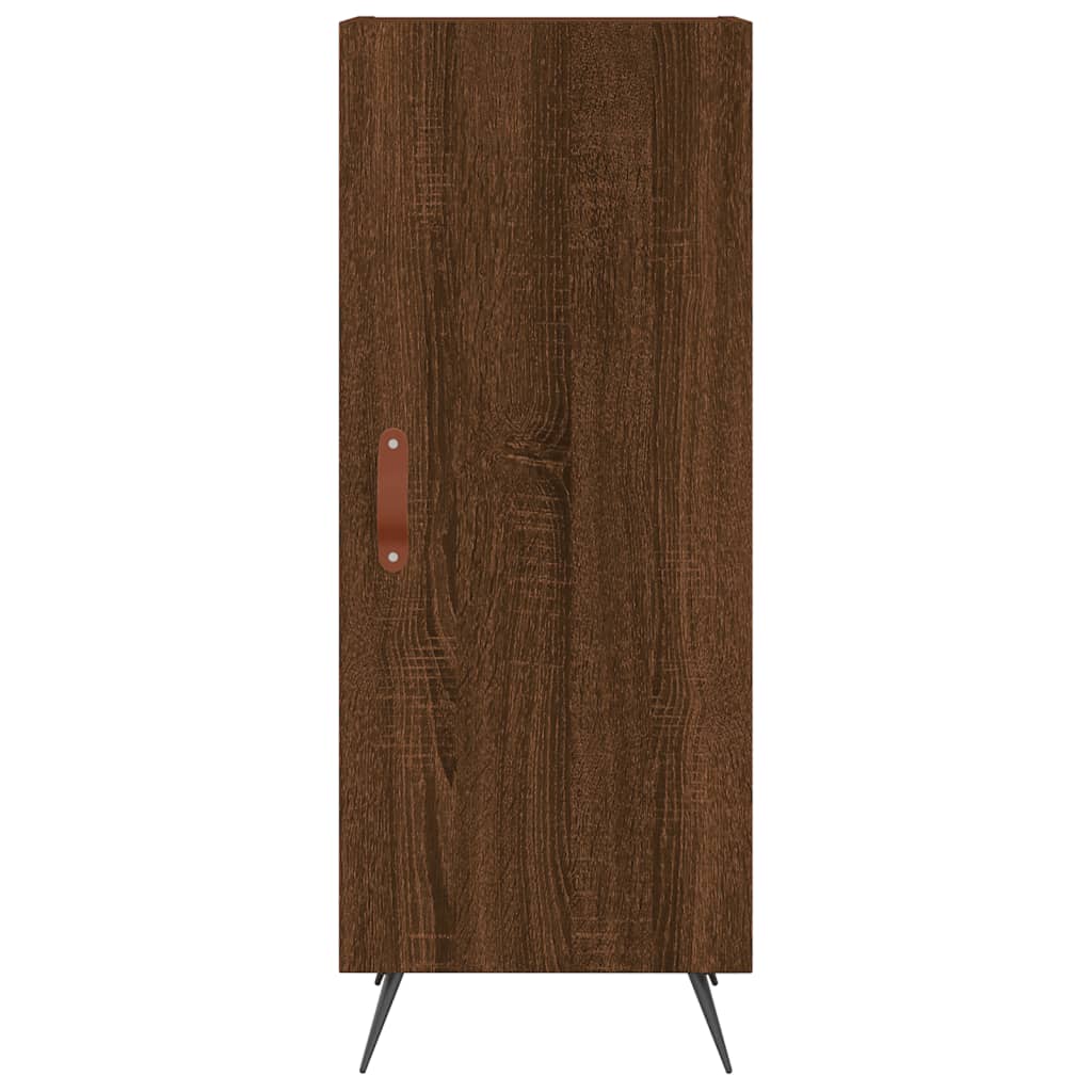vidaXL Highboard Brown Oak 34.5x34x180 cm Engineered Wood