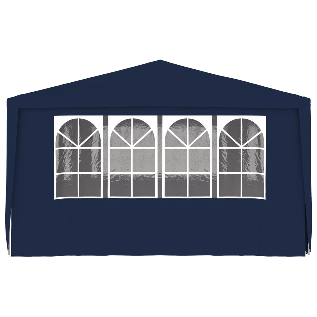 vidaXL Professional Party Tent with Side Walls 4x6 m Blue 90 g/m?