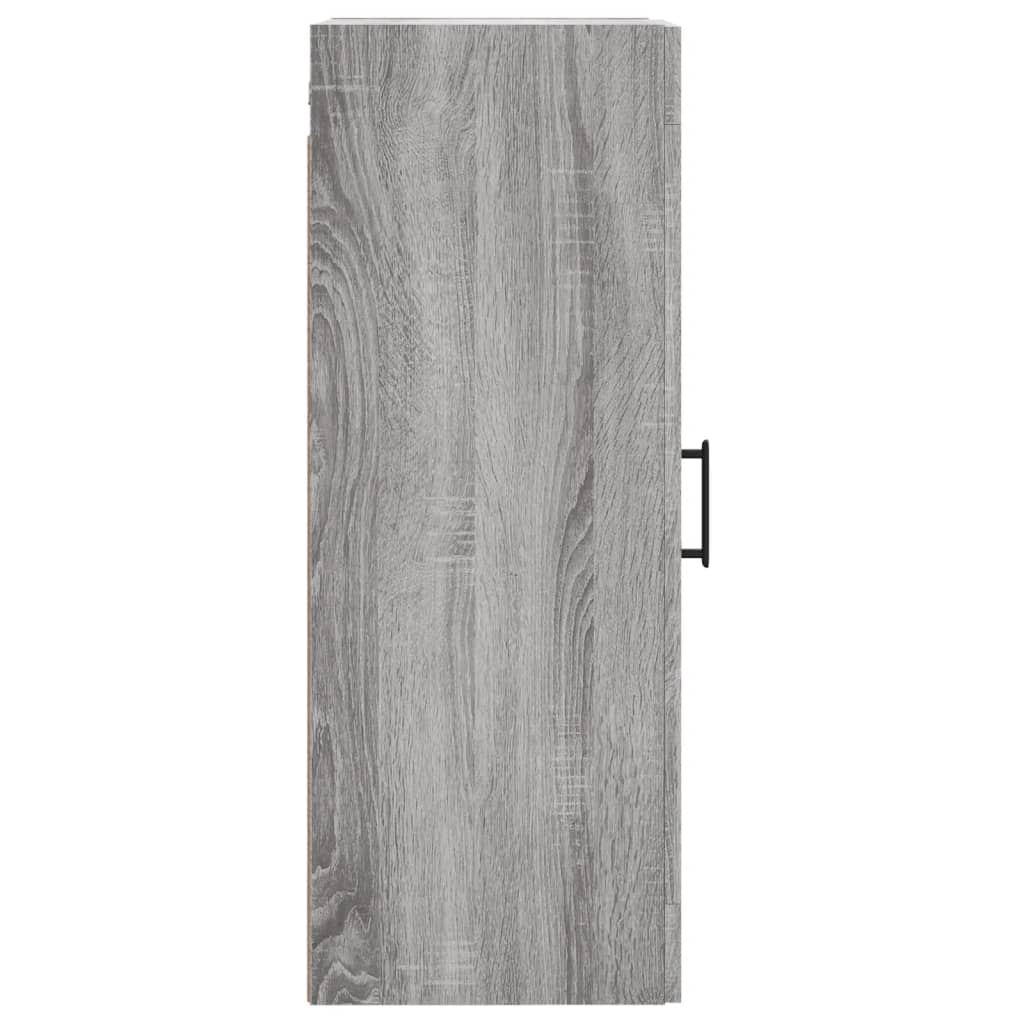 vidaXL Wall Mounted Cabinet Grey Sonoma 34.5x34x90 cm Engineered Wood