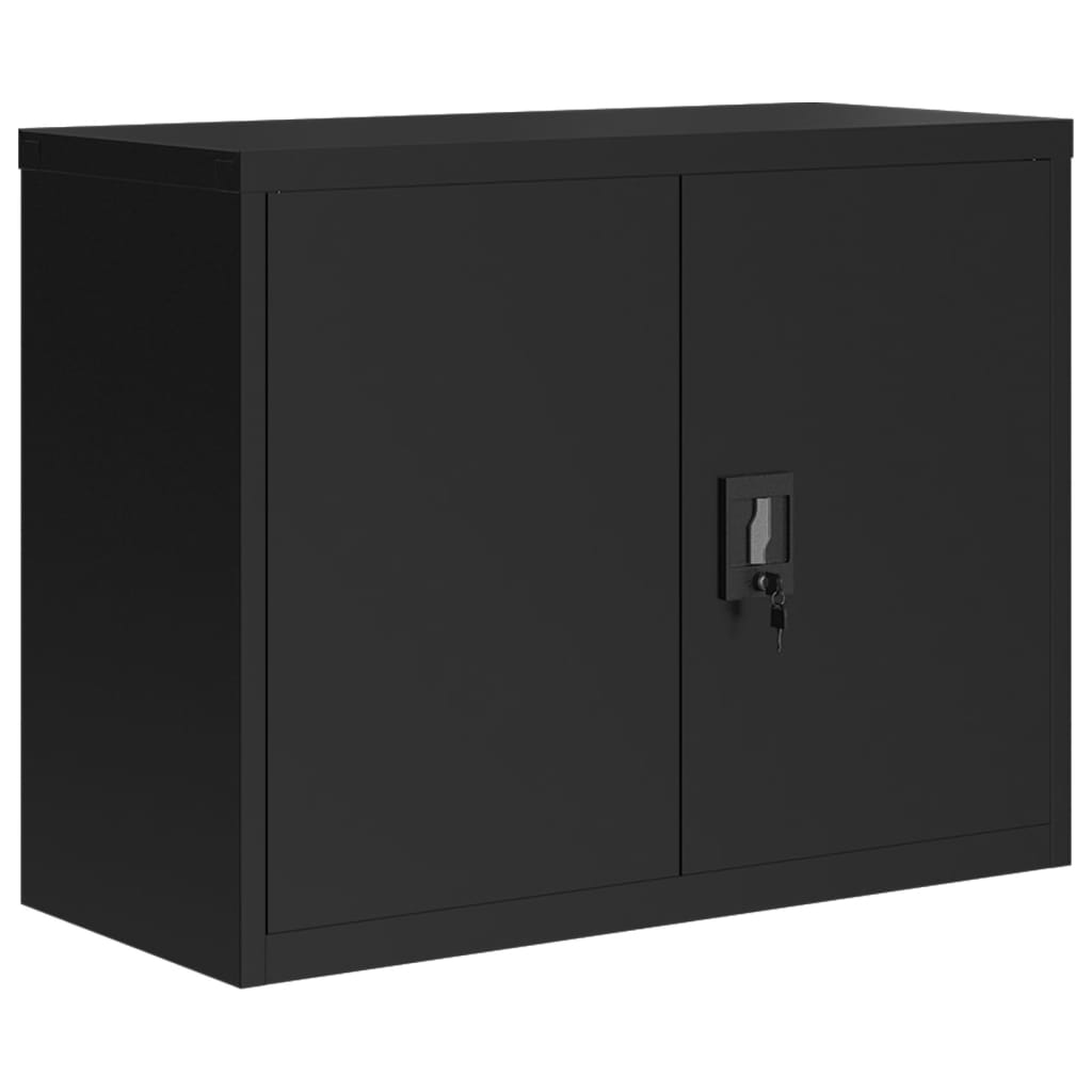 vidaXL File Cabinet Black 90x40x70 cm Steel