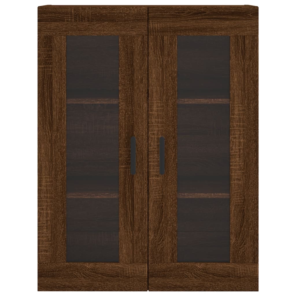 vidaXL Wall Mounted Cabinets 2 pcs Brown Oak Engineered Wood