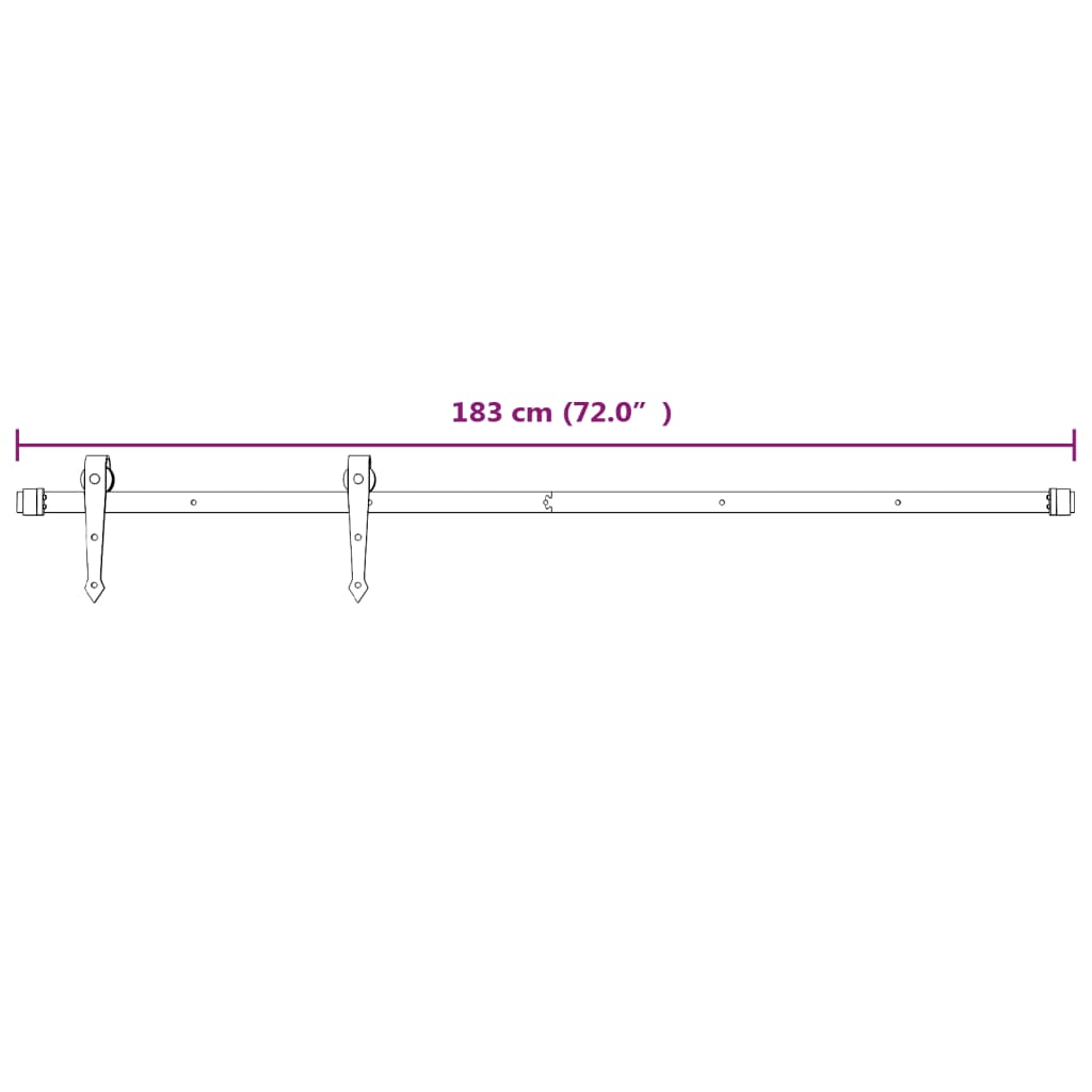 vidaXL Sliding Door with Hardware Set 90x210 cm Solid Wood Pine