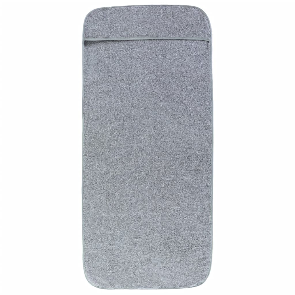 vidaXL Beach Towels 2 pcs Grey 75x200 cm Fabric 400 GSM