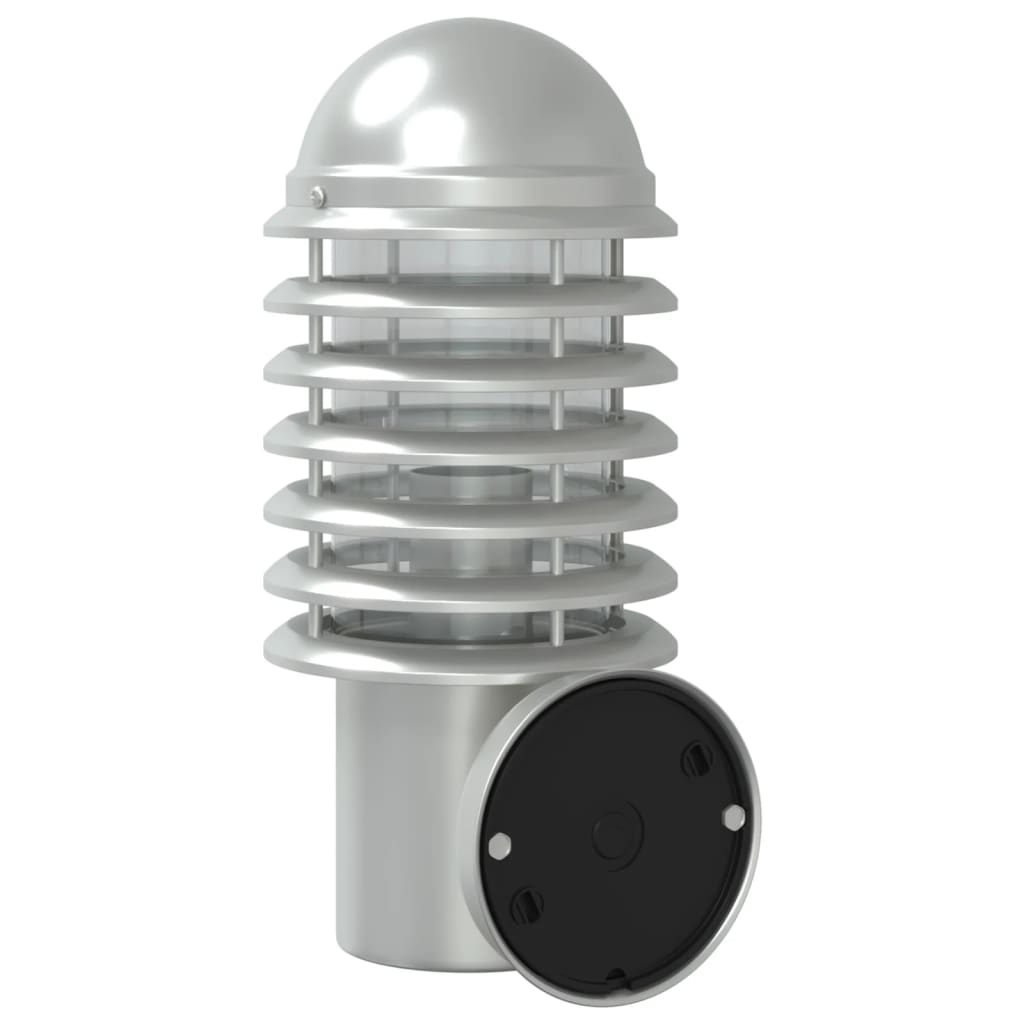 vidaXL Outdoor Wall Light Silver Stainless Steel