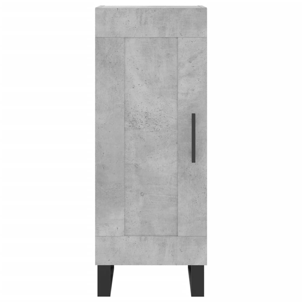 vidaXL Highboard Concrete Grey 34.5x34x180 cm Engineered Wood