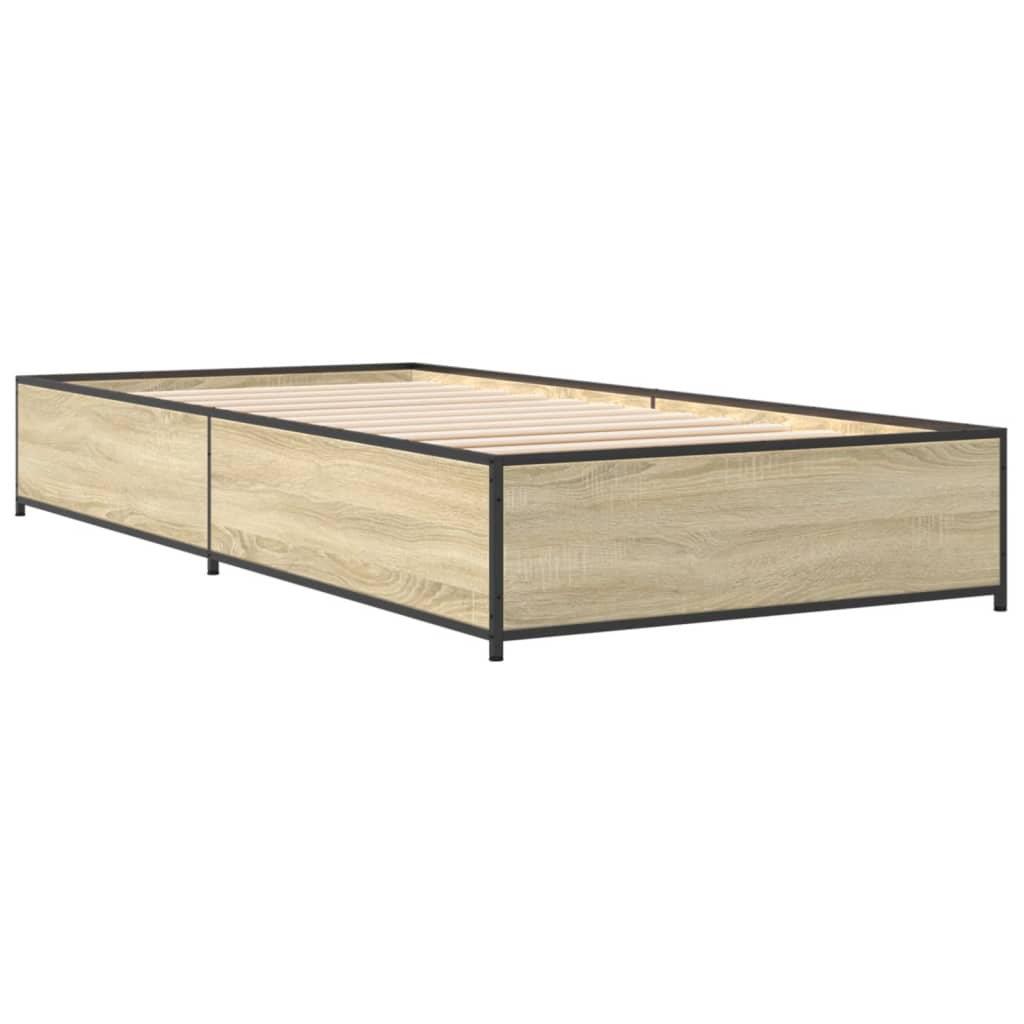 vidaXL Bed Frame without Mattress Sonoma Oak 90x200 cm