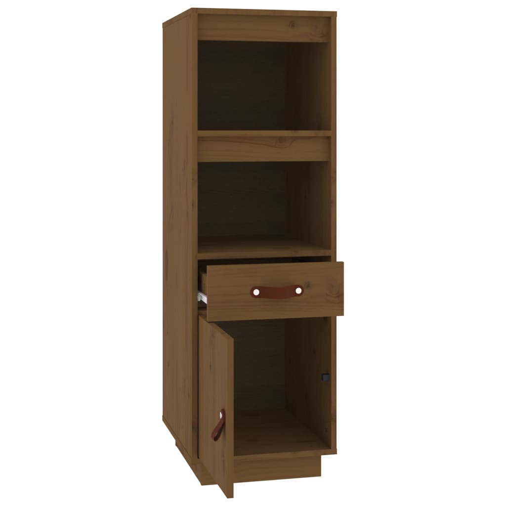 vidaXL Highboard Honey Brown 34x40x108,5 cm Solid Wood Pine