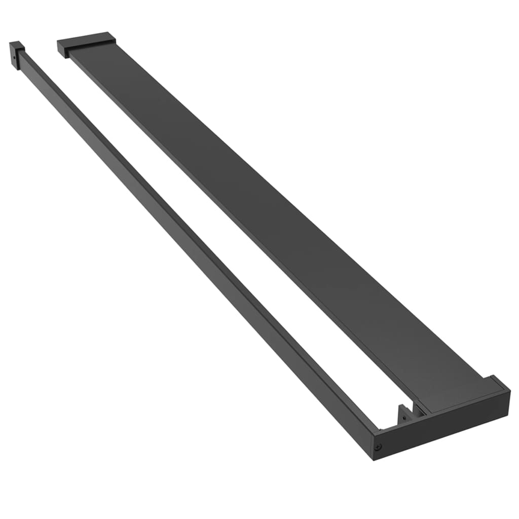 vidaXL Shower Shelf for Walk-in Shower Wall Black 90 cm Aluminium