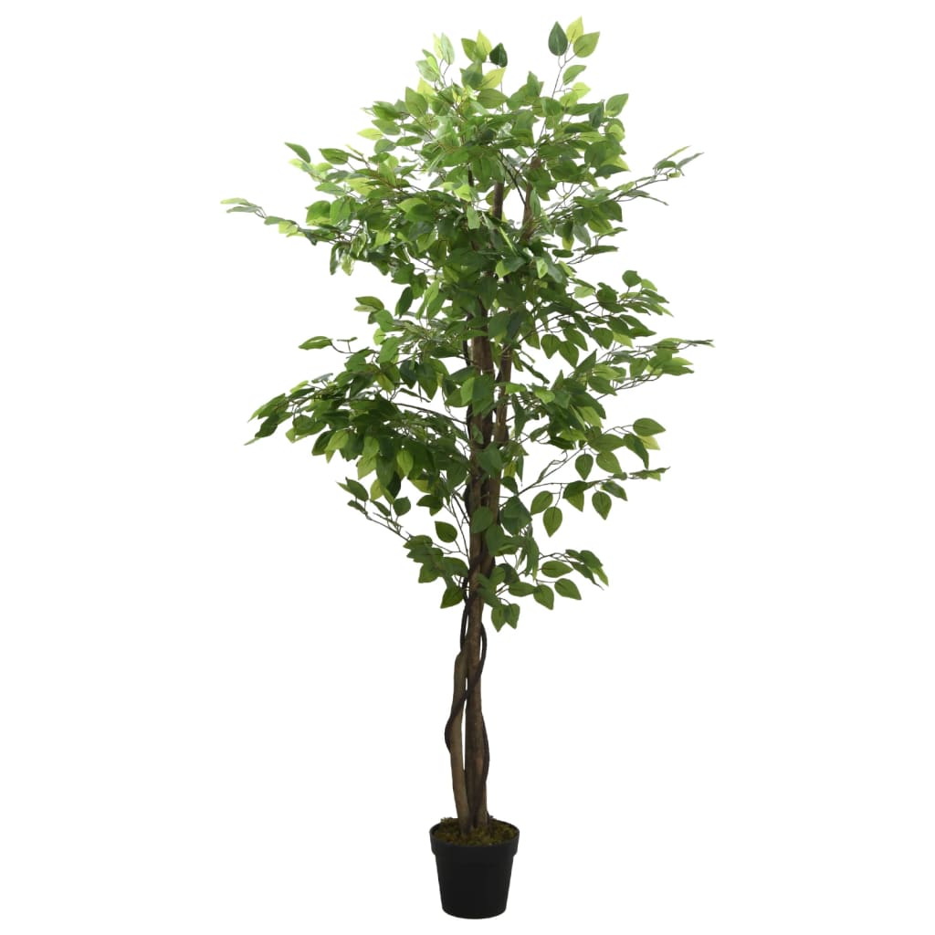 vidaXL Artificial Ficus Tree 630 Leaves 120 cm Green