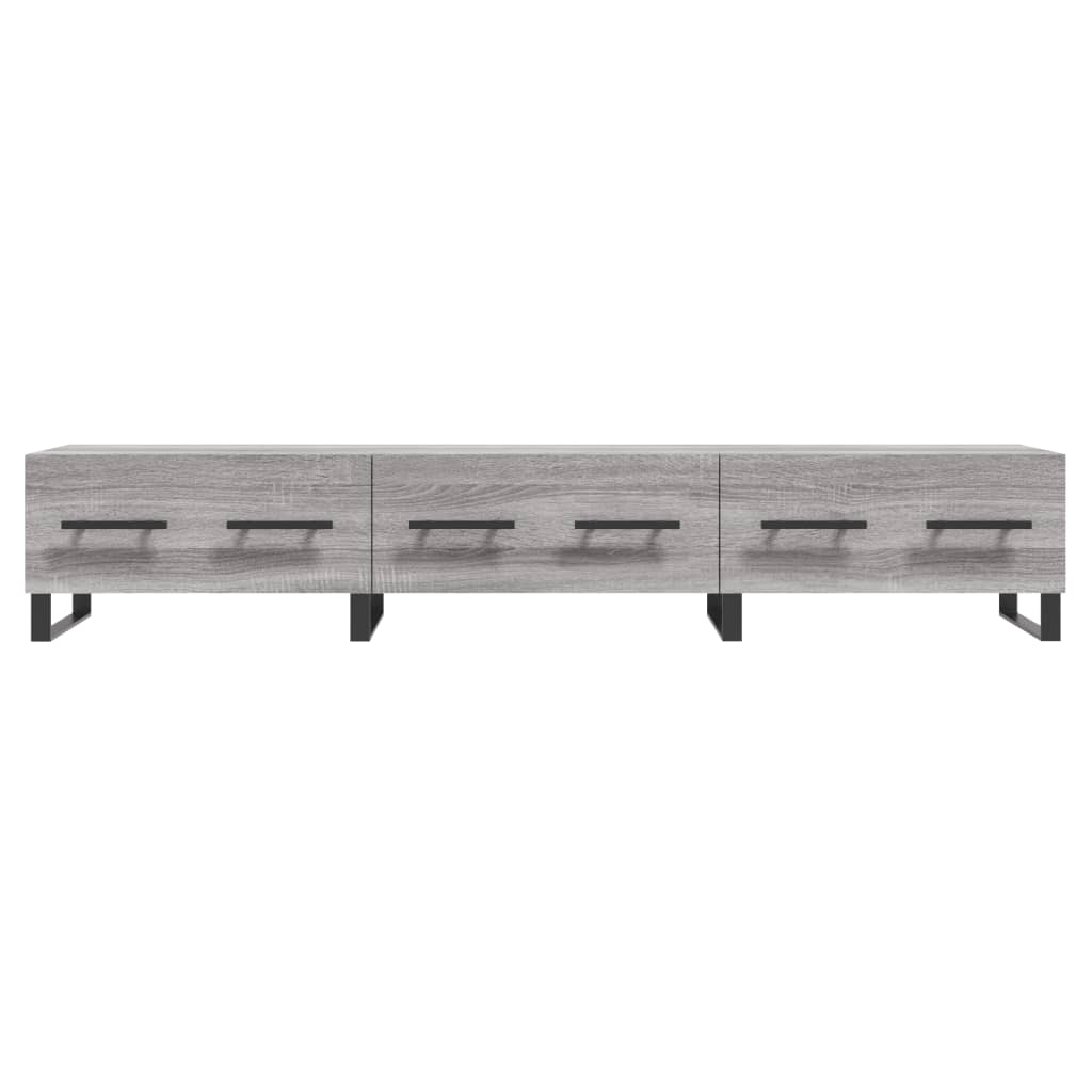 vidaXL TV Cabinet Grey Sonoma 150x36x30 cm Engineered Wood