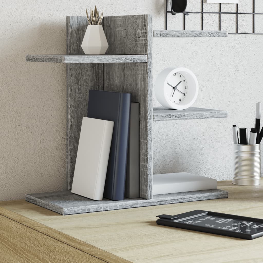 vidaXL Desk Organiser Grey Sonoma 42x21.5x42 cm Engineered wood