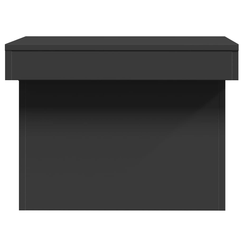 vidaXL Coffee Table Black 80x55x40 cm Engineered Wood