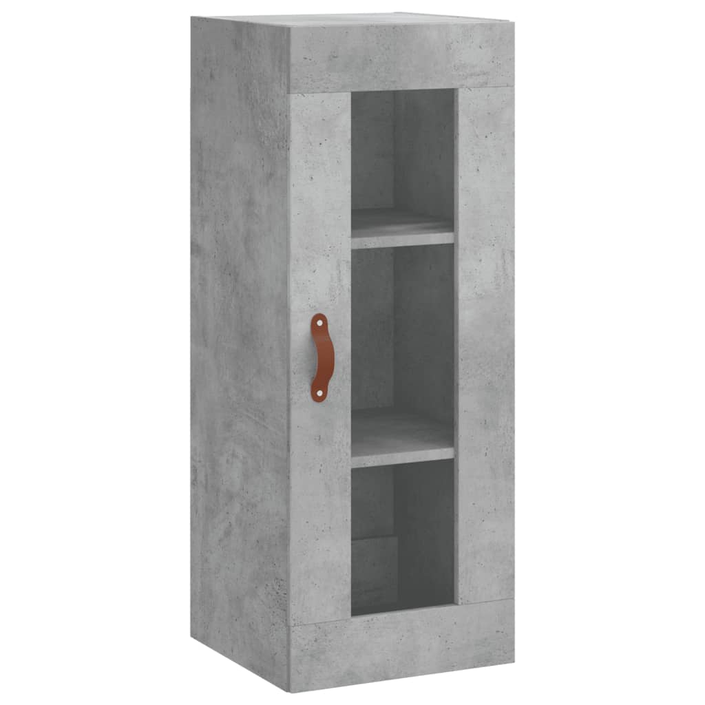 vidaXL Highboard Concrete Grey 34.5x34x180 cm Engineered Wood