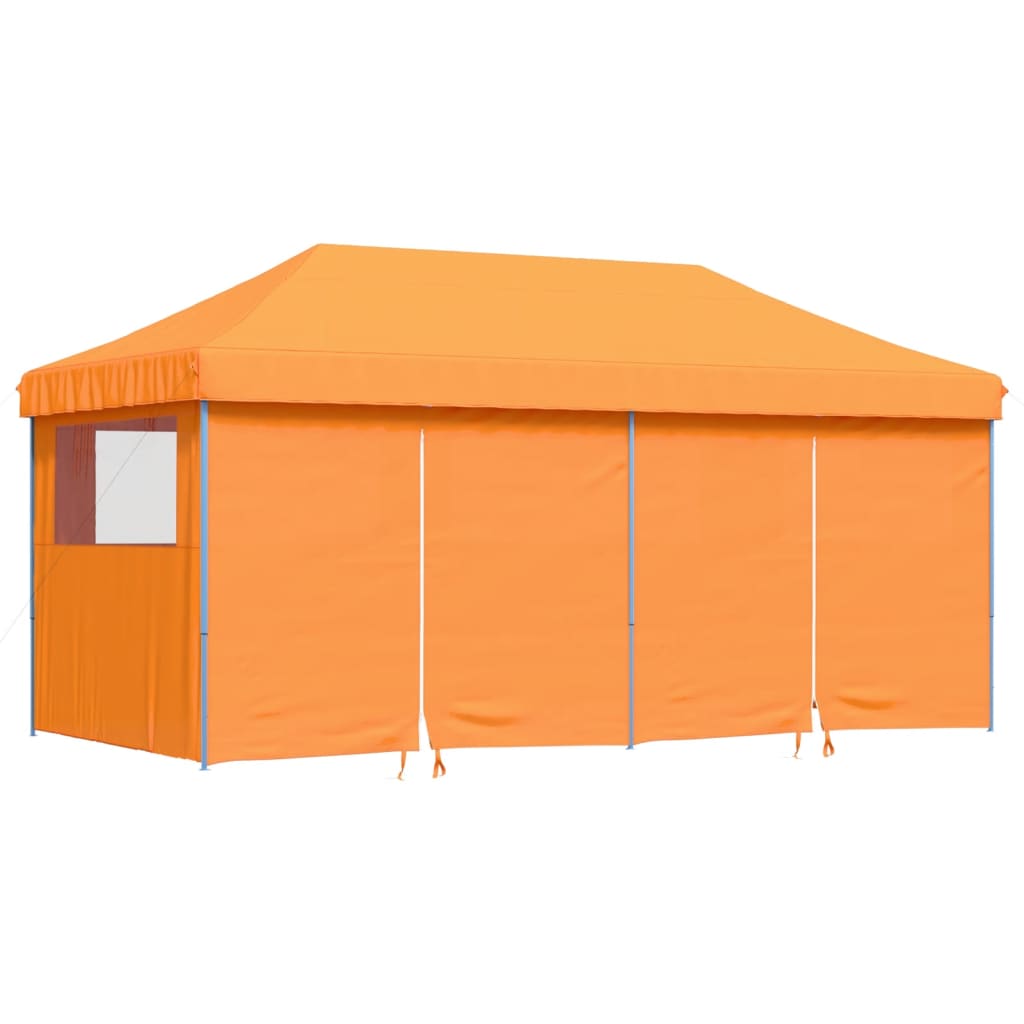 vidaXL Foldable Party Tent Pop-Up with 4 Sidewalls Orange