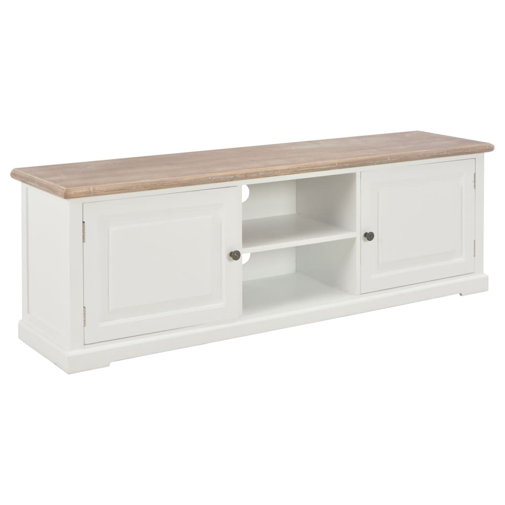 vidaXL TV Cabinet White 110x30x40cm Engineered Wood