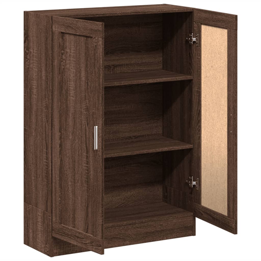 vidaXL Book Cabinet Brown Oak 82.5x30.5x115 cm Engineered Wood