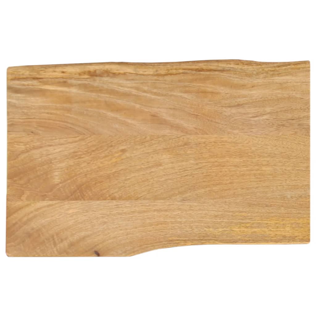 vidaXL Table Top 60x40x3.8 cm Live Edge Solid Wood Mango