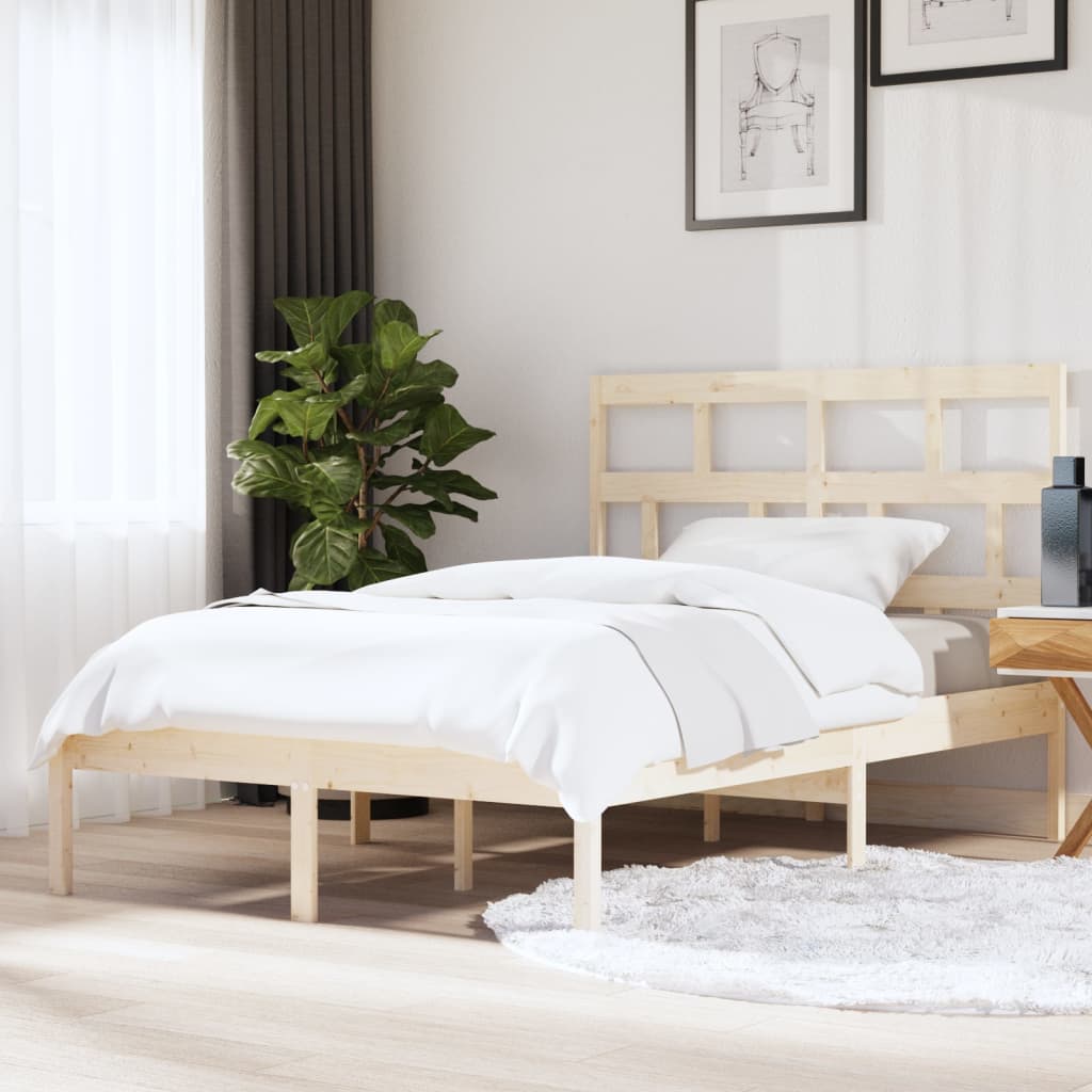 vidaXL Bed Frame without Mattress King Size Solid Wood