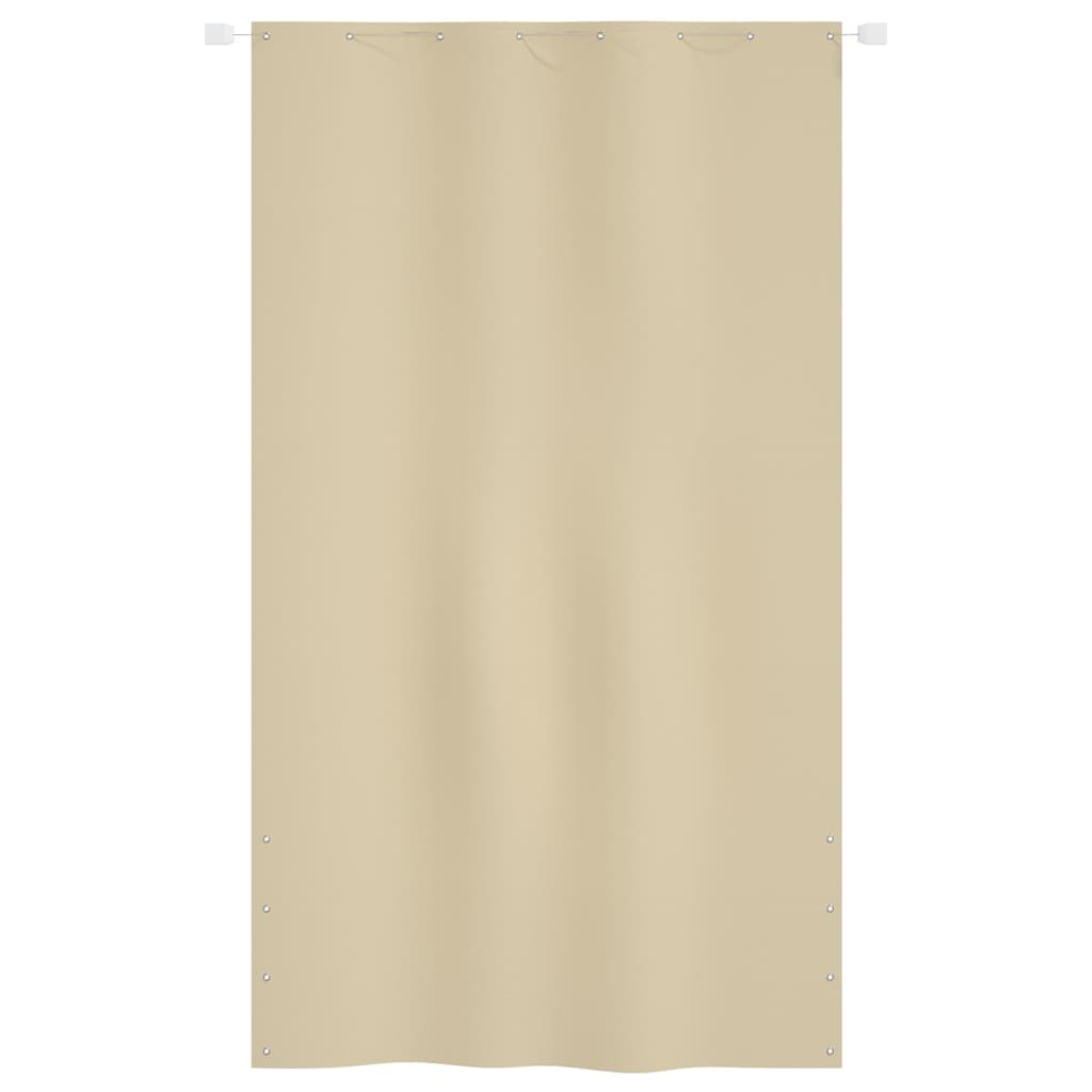 vidaXL Balcony Screen Beige 140x240 cm Oxford Fabric