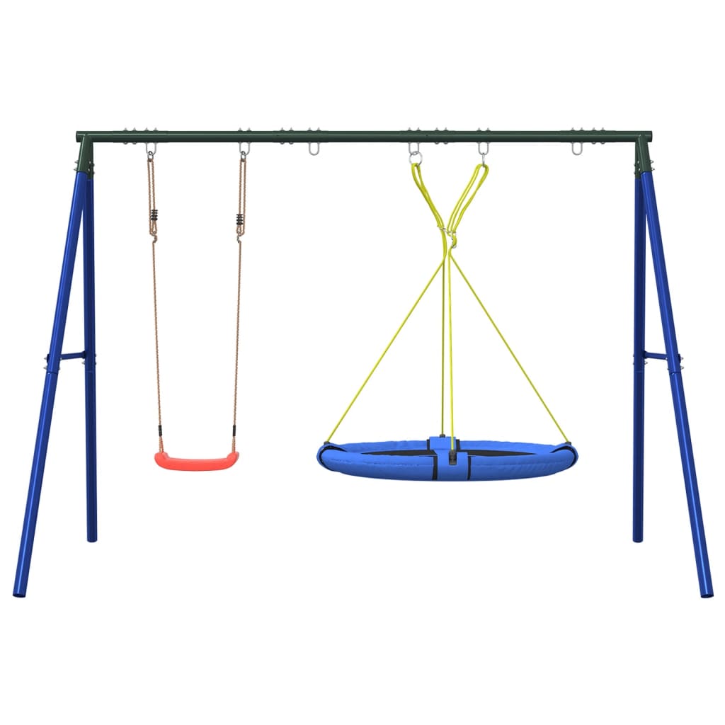 vidaXL Outdoor Swing Set with Swing and Saucer Swing