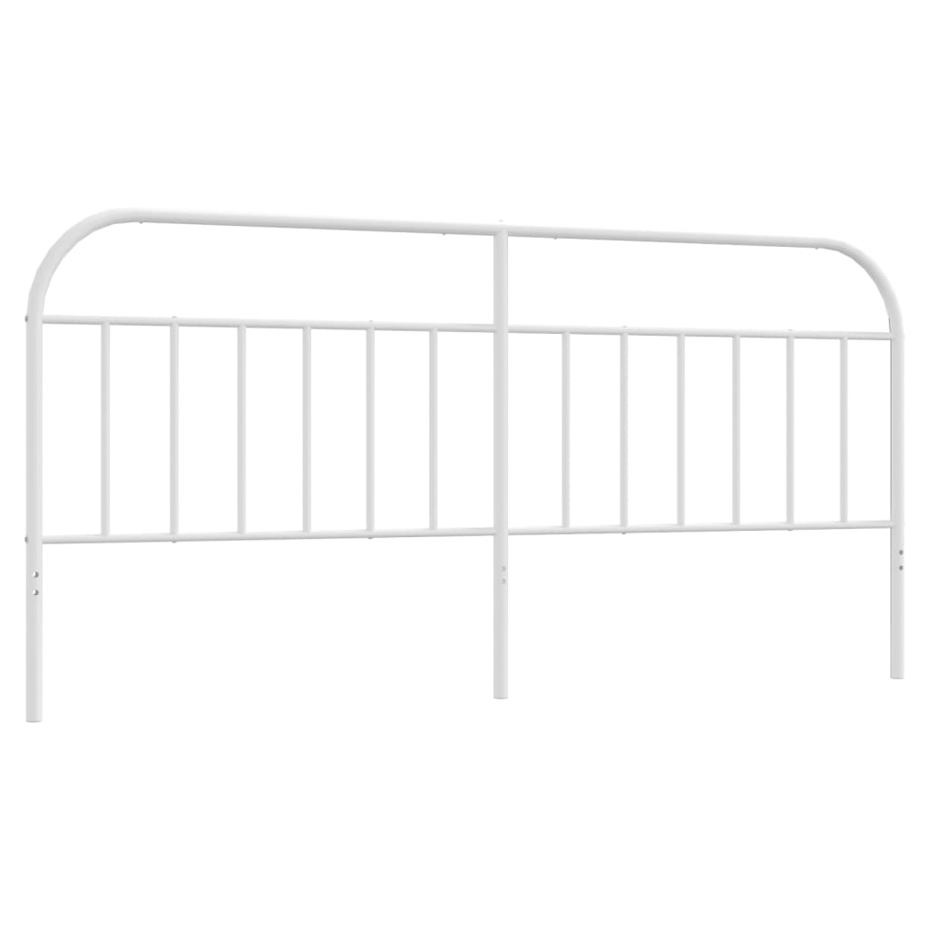 vidaXL Metal Headboard White 193 cm