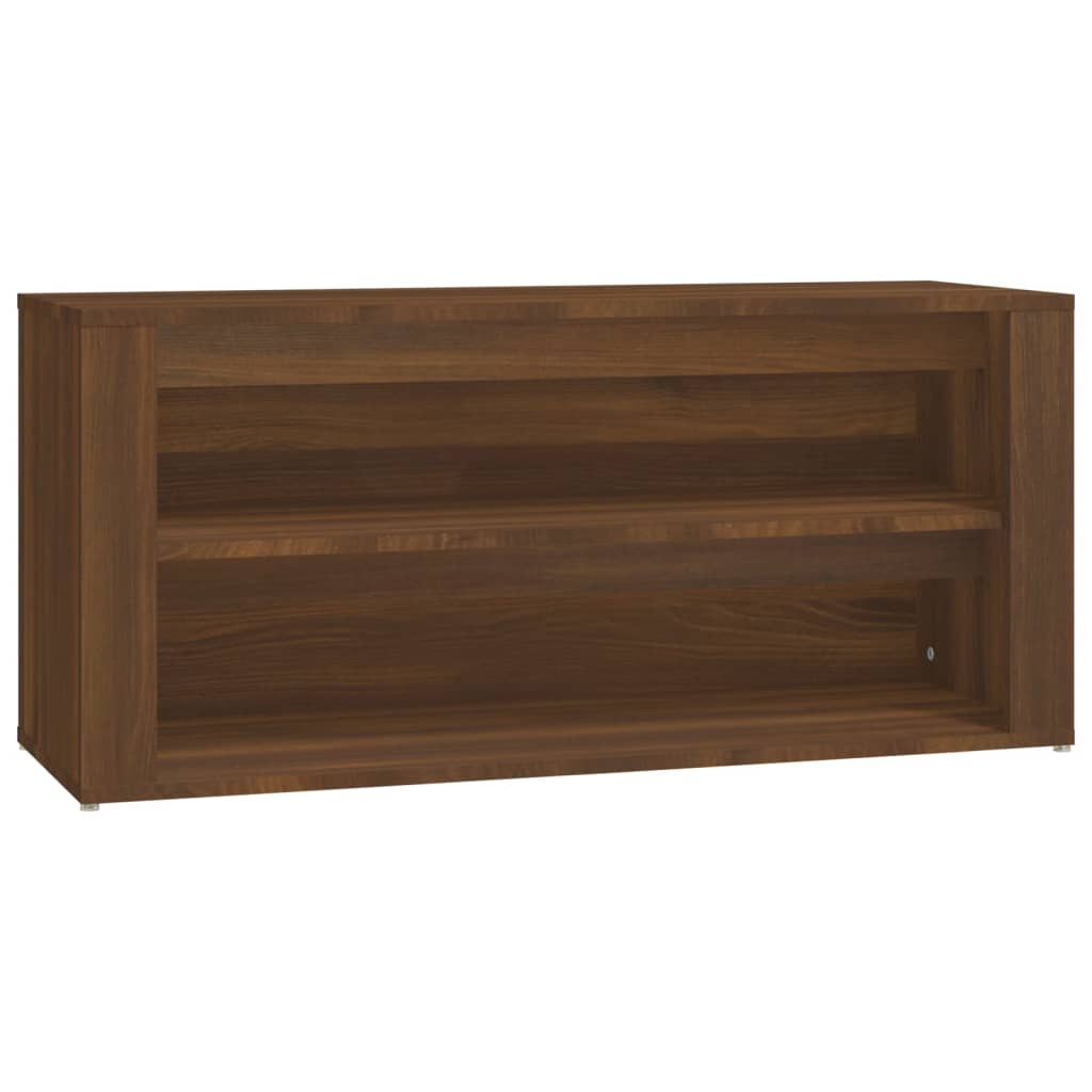 vidaXL Shoe Rack Brown Oak 100x35x45 cm Engineered Wood