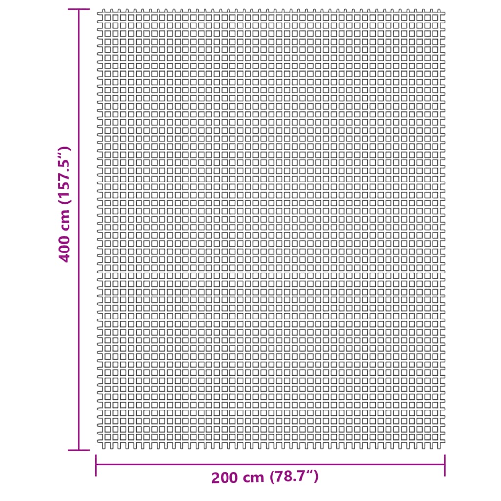 vidaXL Camping Floor Mat Cream 4x2 m