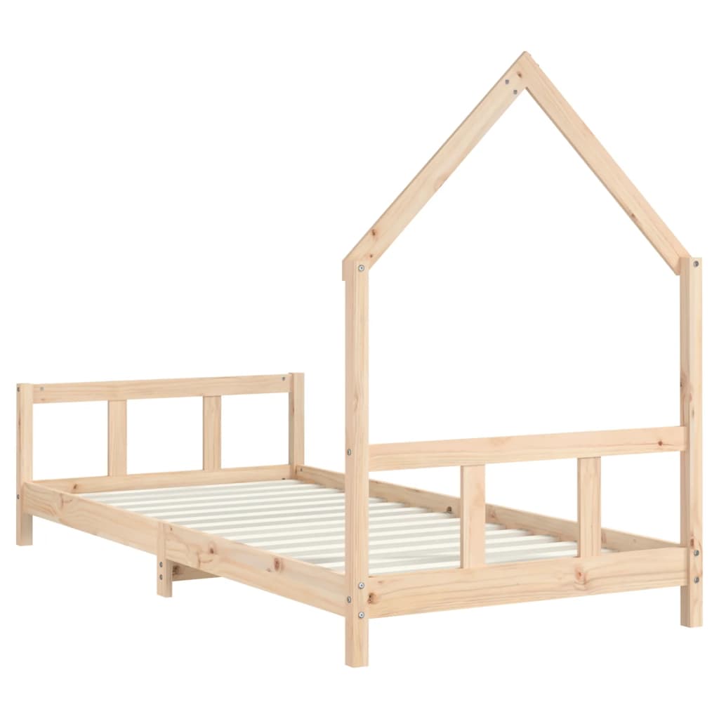 vidaXL Kids Bed Frame 90x200 cm Solid Wood Pine