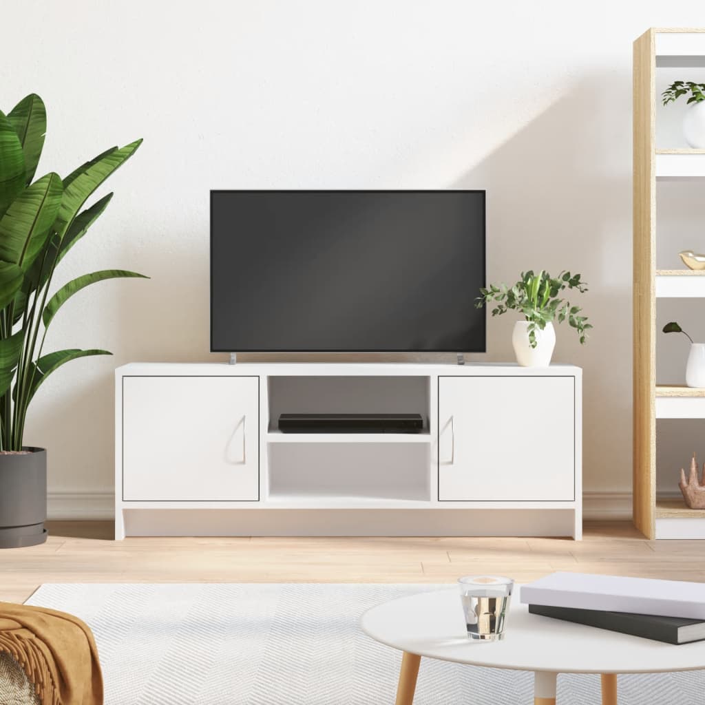 vidaXL TV Cabinet White 102x30x37.5 cm Engineered Wood