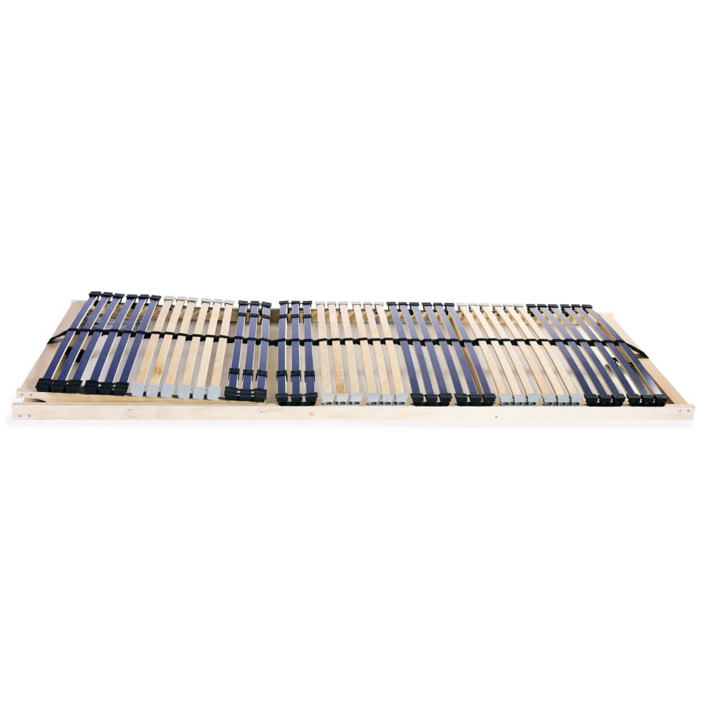 vidaXL Slatted Bed Base without Mattress with 42 Slats 7 Zones 90x200 cm