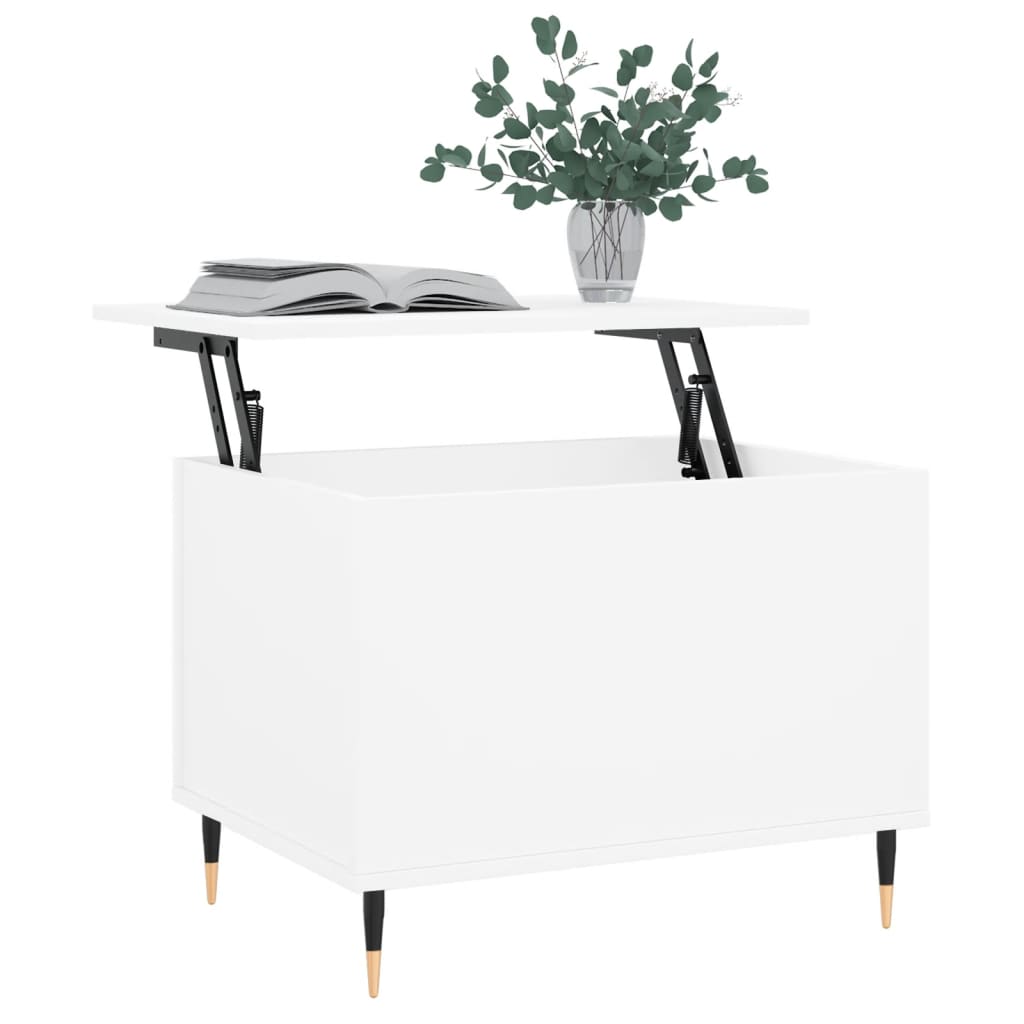 vidaXL Coffee Table White 60x44.5x45 cm Engineered Wood