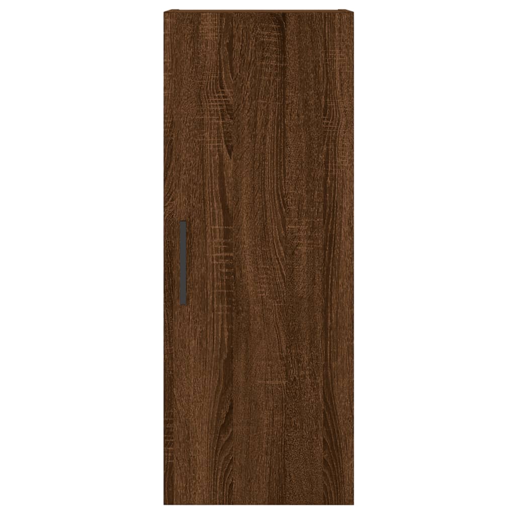 vidaXL Highboard Brown Oak 34.5x34x180 cm Engineered Wood