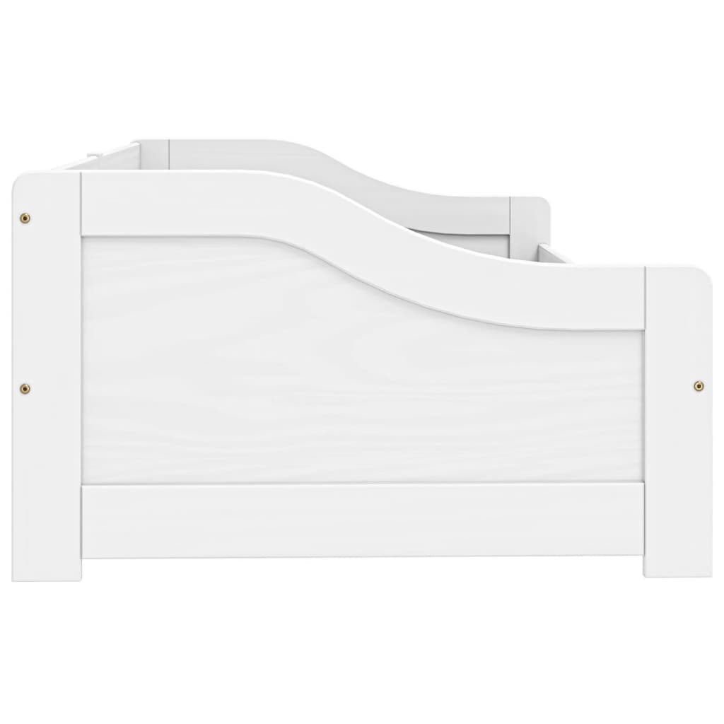 vidaXL Day Bed with 2 Drawers without Mattress "IRUN" White 90x200 cm