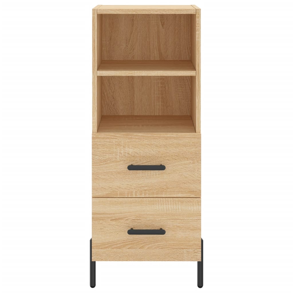 vidaXL Highboard Sonoma Oak 34.5x34x180 cm Engineered Wood