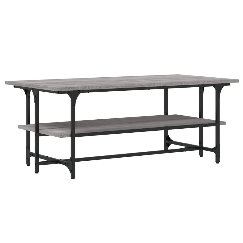 vidaXL Coffee Table Grey Sonoma 100x50x40 cm Engineered Wood