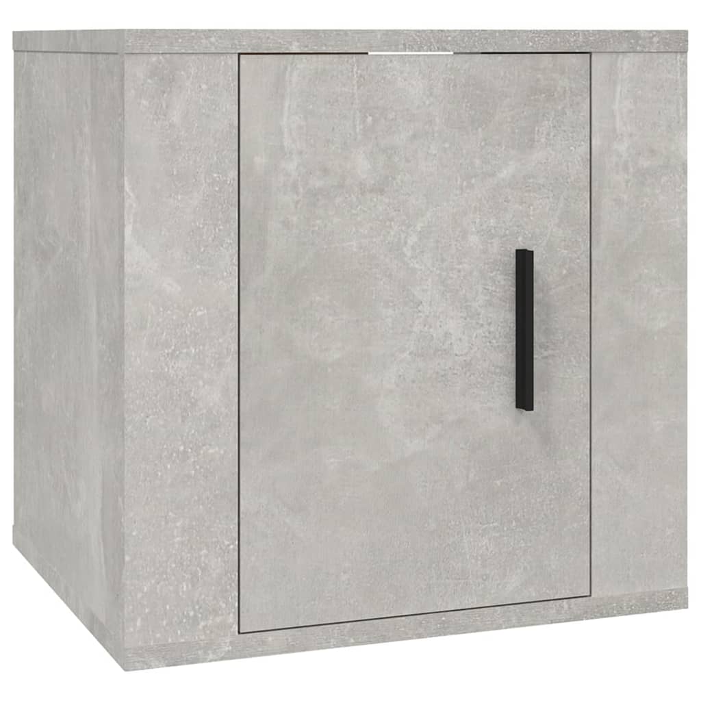 vidaXL 2 Piece TV Cabinet Set Concrete Grey Engineered Wood