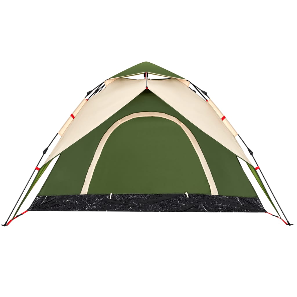 vidaXL Camping Tent Dome 5-Person Green Quick Release