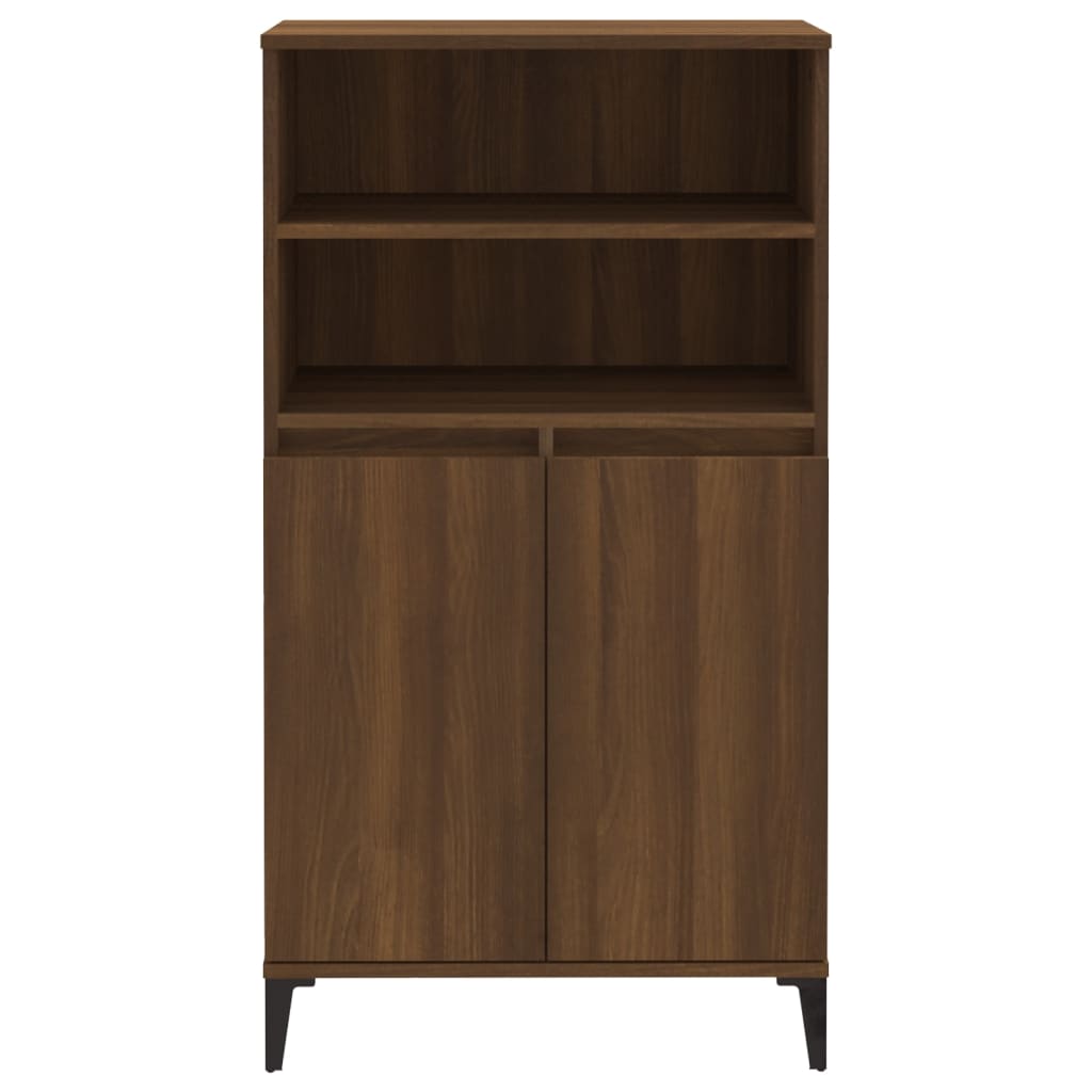 vidaXL Highboard Brown Oak 60x36x110 cm Engineered Wood