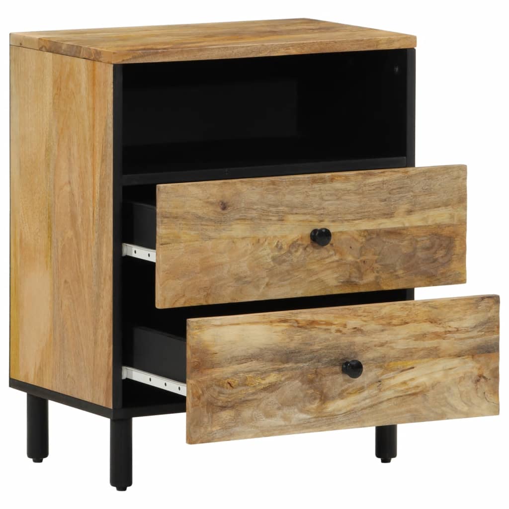 vidaXL Bedside Cabinet 50x33x60 cm Solid Wood Mango