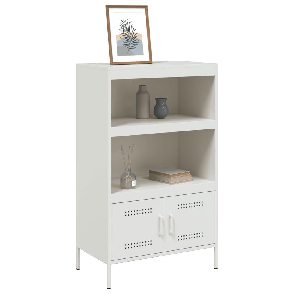 vidaXL Highboard White 68x39x113 cm Steel