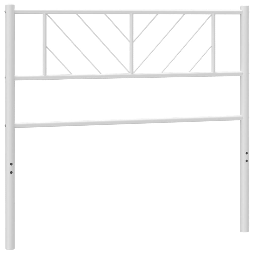 vidaXL Metal Headboard White 75 cm