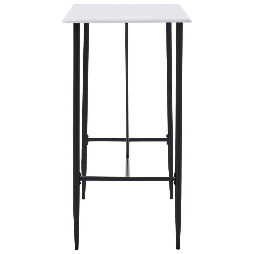 vidaXL Bar Table White 120x60x110 cm MDF