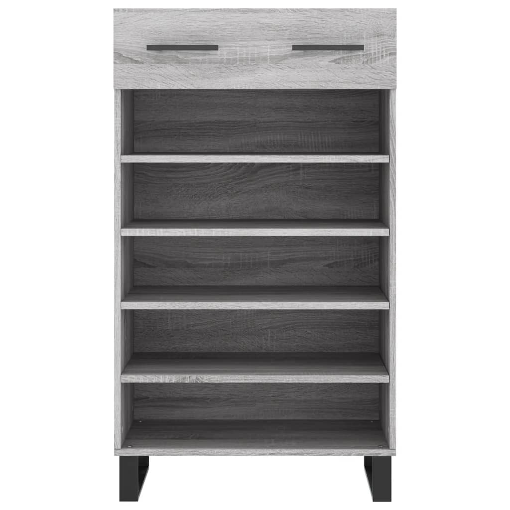 vidaXL Shoe Cabinet Grey Sonoma 60x35x105 cm Engineered Wood