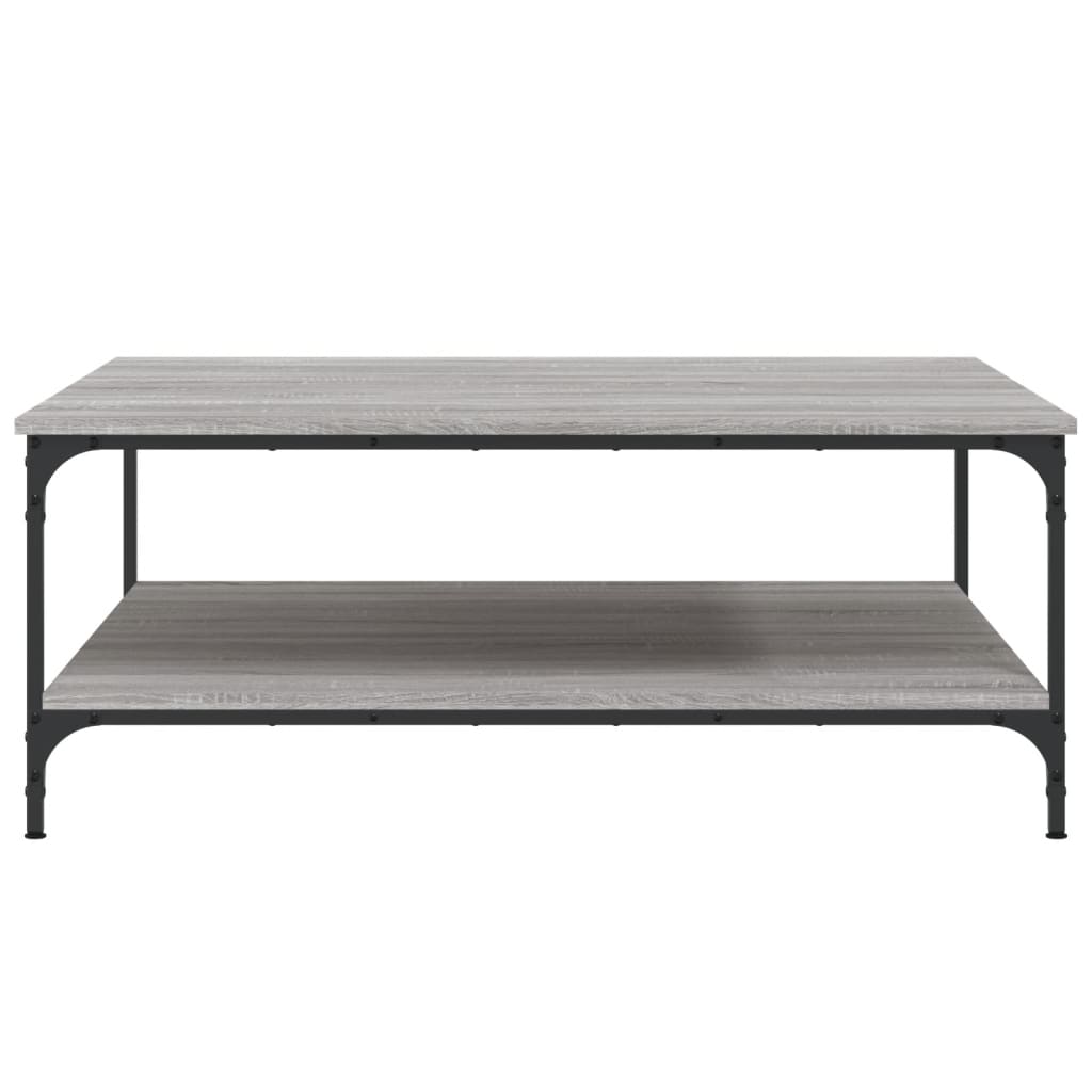 vidaXL Coffee Table Grey Sonoma 100x100x40 cm Engineered Wood