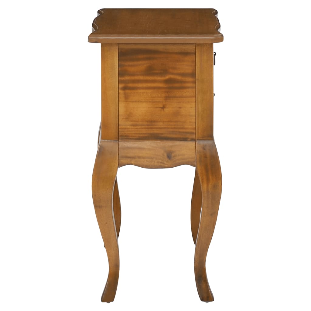 vidaXL Side Table with Drawers 60x30x60 cm Solid Wood Mahogany