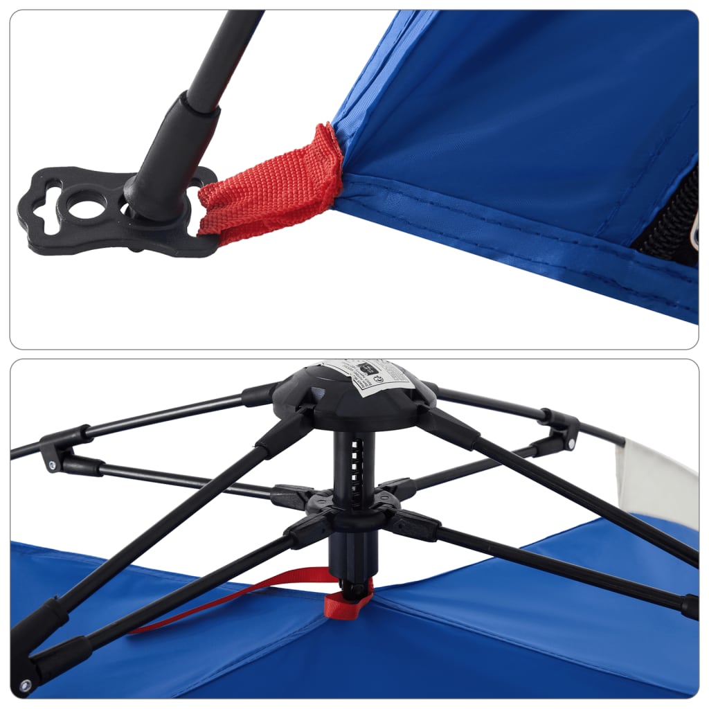 vidaXL Beach Tent 2-Person Azure Blue Quick Release Waterproof