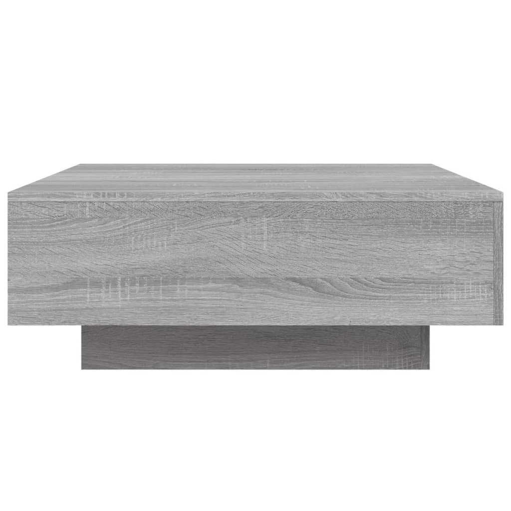 vidaXL Coffee Table Grey Sonoma 80x80x31 cm Engineered Wood