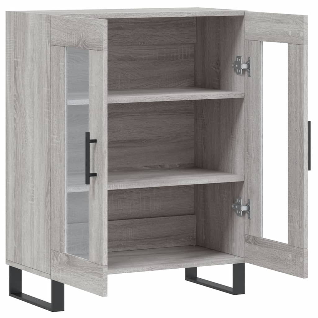 vidaXL Sideboard Grey Sonoma 69.5x34x90 cm Engineered Wood