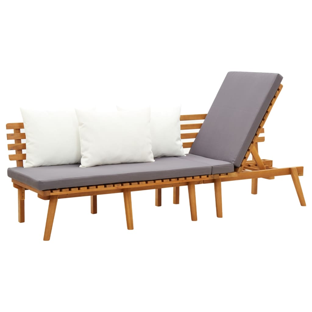 vidaXL Garden Day Bed 200x65 cm Solid Wood Acacia