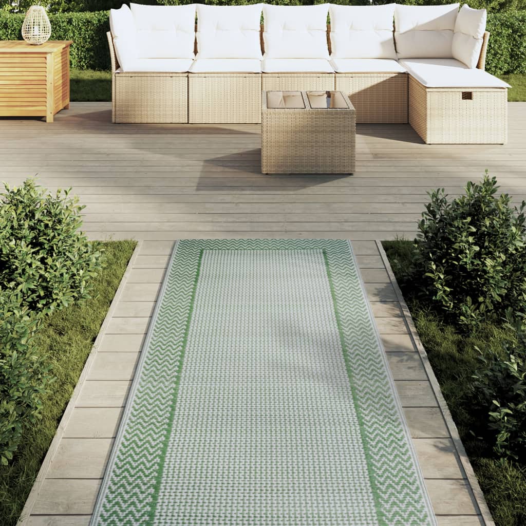 vidaXL Outdoor Carpet Green 80x250 cm PP